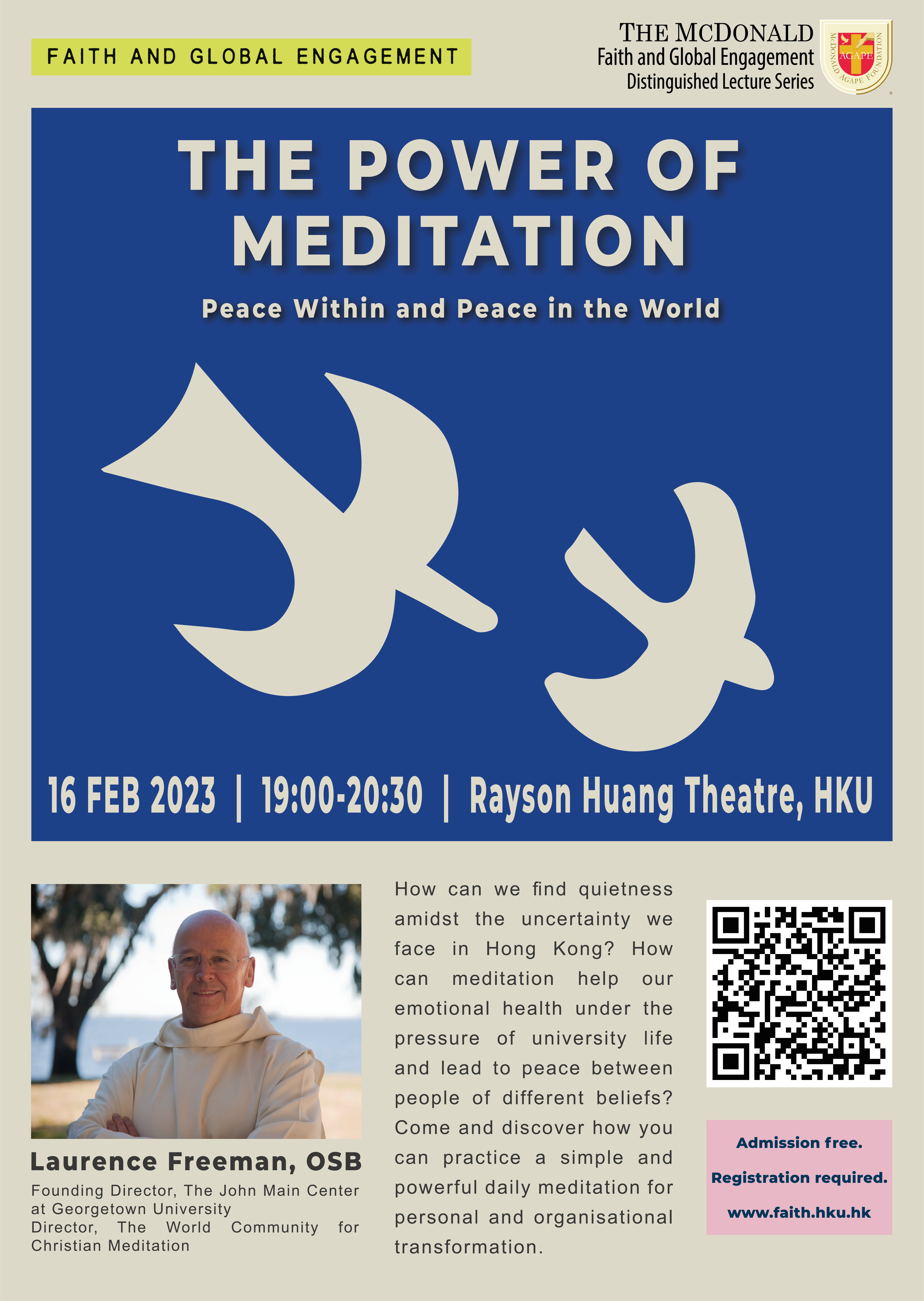 The Power of Meditation Peace Within and Peace in the World Faith HKU